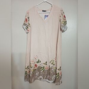 Hekka Women's Lightweight Floral Print Dress NWT